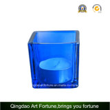Glass Cube Votive Candle Holder for Home Decor