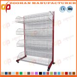 Wire Mesh Supermarket Display Shelf Wall Shelving with Basket (Zhs39)