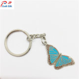 Custom High Quality Butterfly Shape Metal Keychain