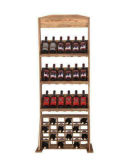 Floor Wooden Shampoo Body Wash Clothes Powerbank Wine Display Coat Rack in Guangdong with Graphic for Supermarket
