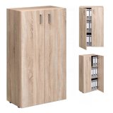 Wooden Cabinet Office Cupboard Storage Kitchen Bookshelf with Doors