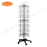 Cheap Greeting Card Wholesale Rotating Free Standing Wire Display Stand Racks Turntable