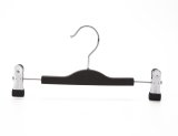 High Quality Gold Black Plastic Pants Hanger Cheap with Clips