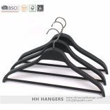 Ultra Thin Rubber Flocked Multi Function Plastic Shirt Hangers, Plastic Clothes Hanger