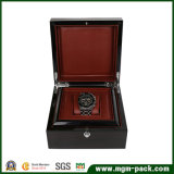 High Glossy Black Lacquer Wooden Watch Box