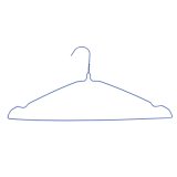 Green PVC Coated Wire Hanger with Notches for Drying