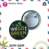 SGS RoHS High Quality Competitive Factory Print Tin Mertal Button Pin Bagde