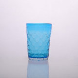 Blue Colored Glass Candle Holders