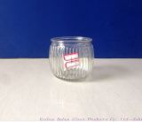 180ml Engraved Clear Glass Candle Jar
