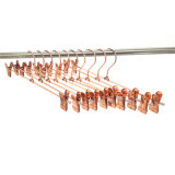 Metal Laundry Display Copper Shiny Pants Trousers Bottom Hangers, Hangers for Jeans