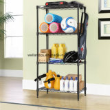 Small 4 Tiers Wire Shelving Home Cellar Storage Rack Garage Laundry Organization