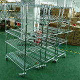 Industrial 5 Tiers NSF Chrome Steel SMT ESD Anti-Static Wire Storage Shelving Rack Cart Trolley