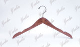 Notched Cherry Color Wooden Hanger, Clothes Wooden Hanger, Wooden Hanger