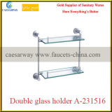 Sanitary Ware Bathroom Accessories All Brass Double Glass Holder