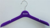 Purple Non Slip Flocked Coat Hanger for Female