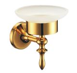 Brass Bathroom Wall Glass Soap Dish Holder (CAG90019)