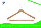 High Quality, Cheap Price and Regular Clothes Bamboo Hanger Ylbm6712D-Ntln1 for Supermarket, Wholesaler with Shiny Chrome Hook