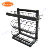 3 Tiers Customized Table Countertop Metal Wire Display Snack Exhibition Stand Rack