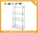 Stand Chrome Plated 4 Tier Heavy Duty Industrial Wire Shelving Racks