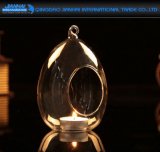 Clear Glass Hanging Egg Style Tealight Candle Holder
