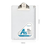 Aluminum A5 Clipboard with Rulings Silver Color Butterfly Clip
