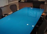 Tempered Painted Blue Color Glass Table Top with an/Nzs 2208: 1996, Bs6206, En12150