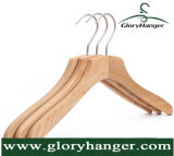 Untreated Nature Wood Suit Hanger for Clothing Display