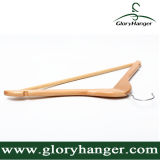 Household Natural Wooden Hanger with Matel Hook