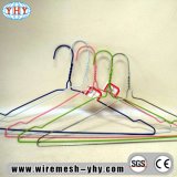Round Groove Clothing Hangers Colorful PVC Coated Metal Hangers