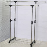 Stainless Steel Double Rails Roll Retractable Clothes Drying Rack