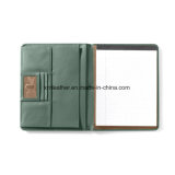 Wholesale Custom Full Grain Leather Conference Folder A4 Compendium