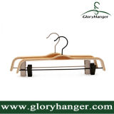 Fashion Home Use Plywood Clothes Hanger with Matel Hook