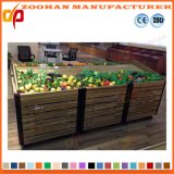 Supermarket Wooden Vegetable and Fruit Shelving Display Stand Rack (Zhv81)
