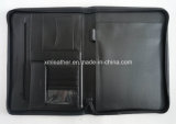 Multi Function Zipper Closed Leather Document Holder with Letter Size Pad
