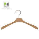 Natural Color Beech Wood Hanger for Underwear / Skirt with Notches