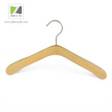 Flat Wooden Clothes Hanger with Non-Slips Strip