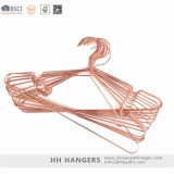 Fashion Copper Color Metal Clothes Hanger Rose Gold Hangers for Jeans