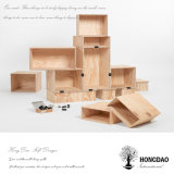 Hongdao Customized Logo and Color Natural Color Wooden Box Set _E