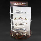 Acrylic Revolving Transparent Glasses Display Rack