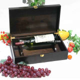 SGS Audited Supplier Luxury Two-Bottle Wooden Wine Box