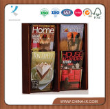 2 Tiered 4 Pocket Wall Mounted Wood Literature Holder