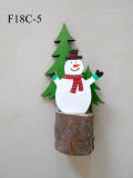 Wood Christmas Snowman Decoration