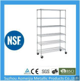 NSF Household Light Duty 6 Tiers Chrome Metal Wire Shelving Manufacture