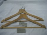Natural Wood of Garment Usage Top Wooden Hanger