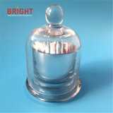 Glass Dome Lid Silver Jar Candle for High-End Market