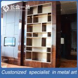 Customized Brown Stainless Steel Boutique Display Rack for Living Room