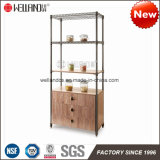 Newest Steel Wooden Display Cabinet Living Room Furniture From China Shelf Supplier