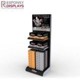 Wood Golf Ball Display Rack for Promotion with Monitor