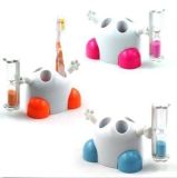 Cute Kid Toothbrush Holder with Hourglass Timer Random Color