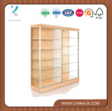 Customized Large Display Case with Glass Back & Sliding Door